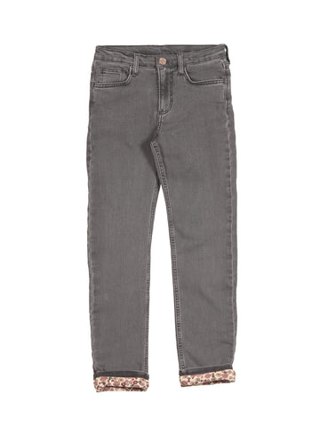 Mild Distressed Slim Fit Jeans - Grey