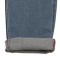 Mild Distressed Slim Fit Jeans - Navy Blue
