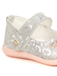 Mary Jane's Belle with Applique Detail - Silver