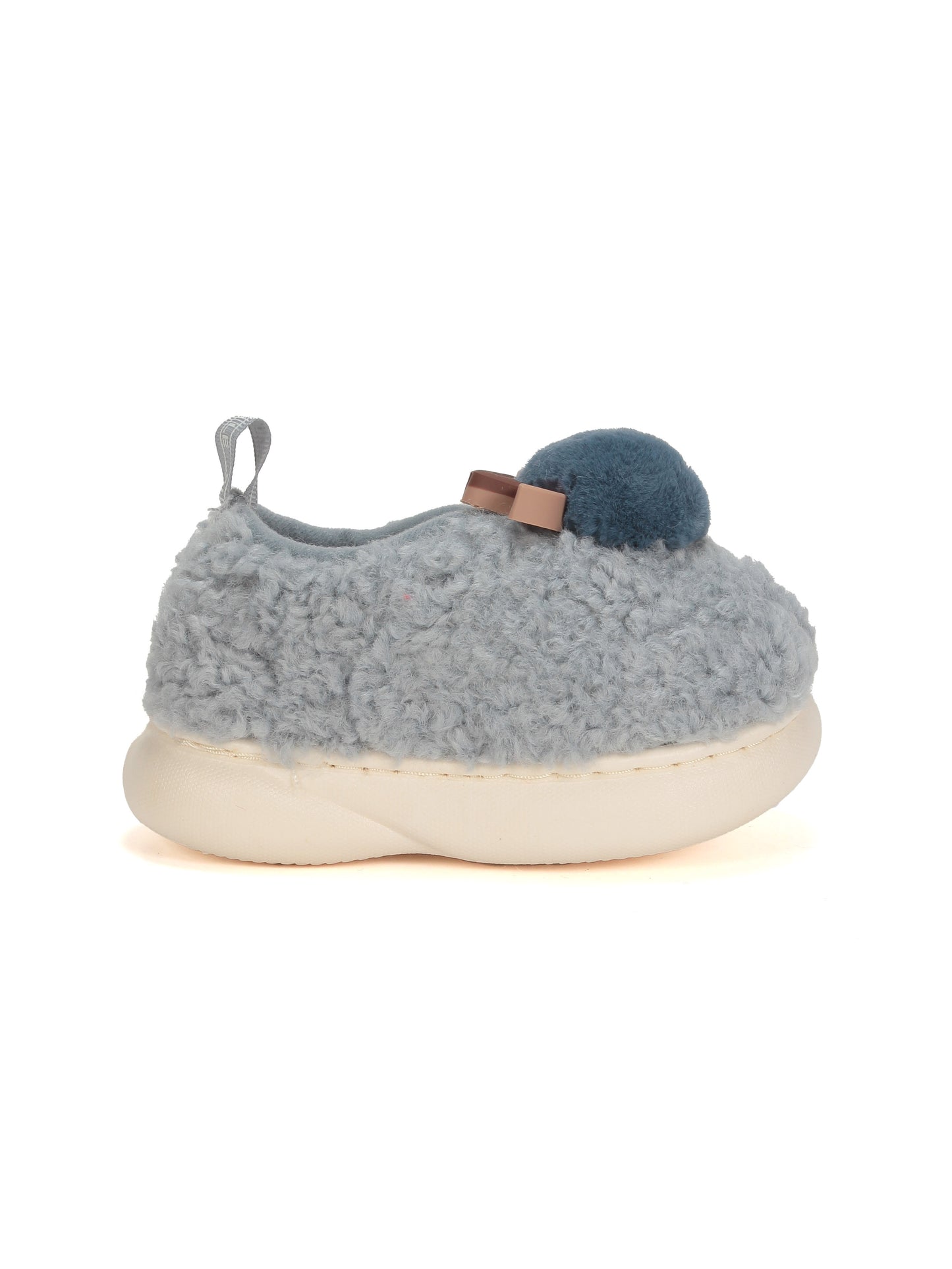 Reindeer Warm Furr Clogs - Blue