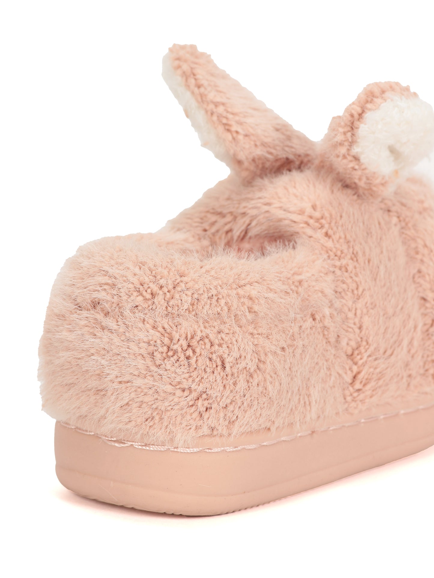 Rabbit Warm Furr Clogs - Pink