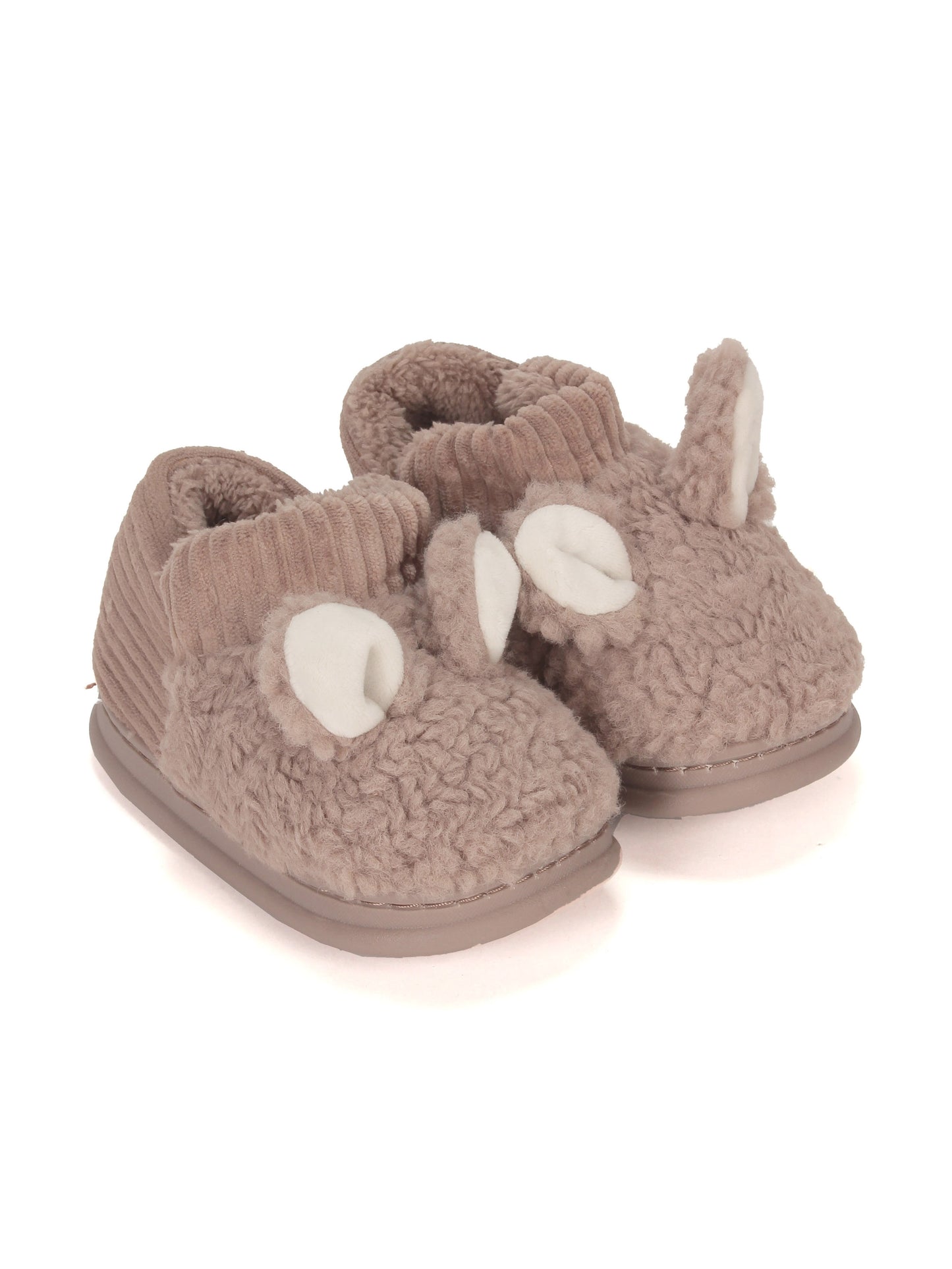 Mouse Warm Furr Clogs - Grey