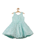 Furr Party Frock - Turquoise