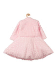 Furr Party Frock With Shrug - Pink