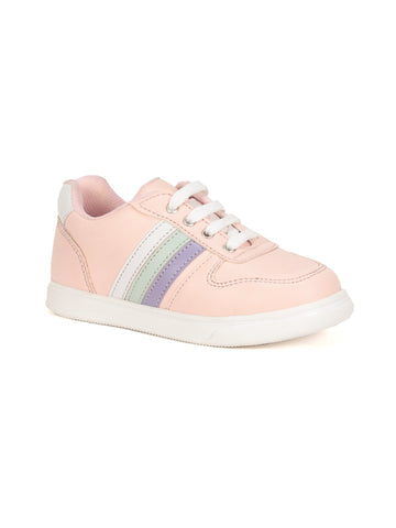 Laced Casual Shoes - Pink