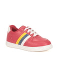 Laced Casual Shoes - Red
