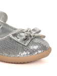 Mary Jane's Belle With Applique Detail - Silver