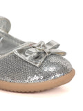 Mary Jane's Belle With Applique Detail - Silver