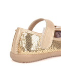 Mary Jane's Belle With Applique Detail - Gold