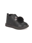 Light Weight Leatherette Boots - Black