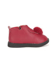 Light Weight Leatherette Boots - Red
