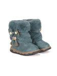 Leatherette Boots - Blue