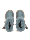 Leatherette Boots - Blue
