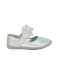 Mary Jane's Belle With Applique Detail - Silver