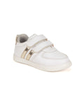 Casual Shoes With Velrco - White