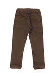Elastic Waist Straight Fit Cargo Jogger Jeans - Brown