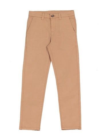 Straight Fit Cross Pocket Trouser - Beige
