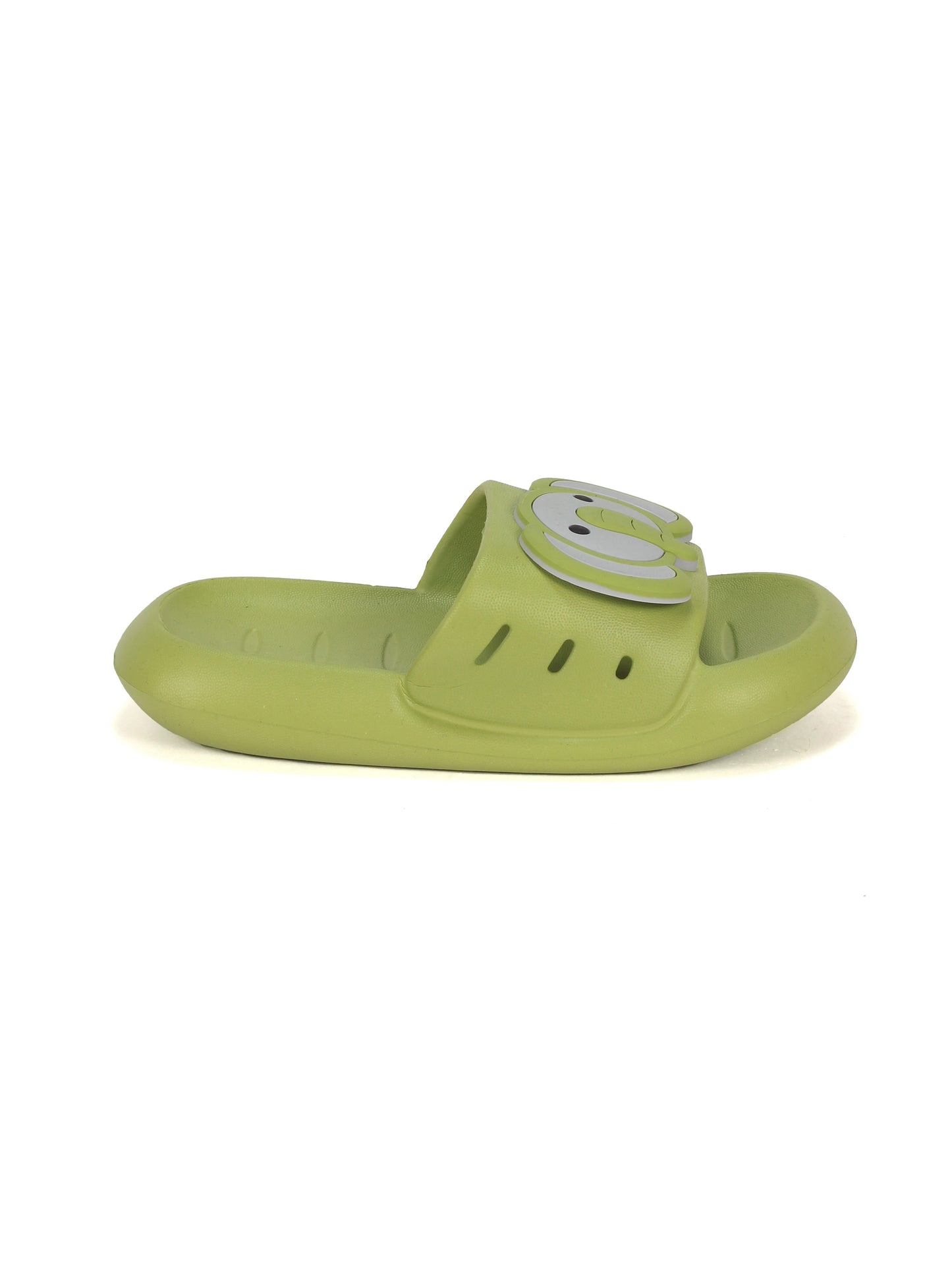 Elephent Print Slippers - Green