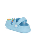 Cute Baby Applique Anti-Slip Clogs - Blue