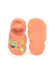 Toy Applique Anti-Slip Clogs - Orange