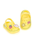 Butterfly Applique Anti-Slip Clogs - Yellow