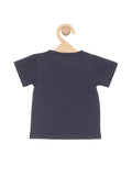 Navy Blue Half Sleeve Sports T-shirt