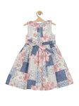 Floral Print Cotton Frock - Pink
