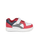 Casual Shoes With Velrco - Red