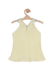 Sleeveless Self Top - Yellow