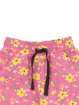 Premium Hosiery Cotton Floral Print Shorts - Pink