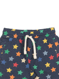 Premium Hosiery Cotton Star Print Shorts - Navy Blue