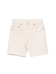 Mild Distressed Denim Shorts - White