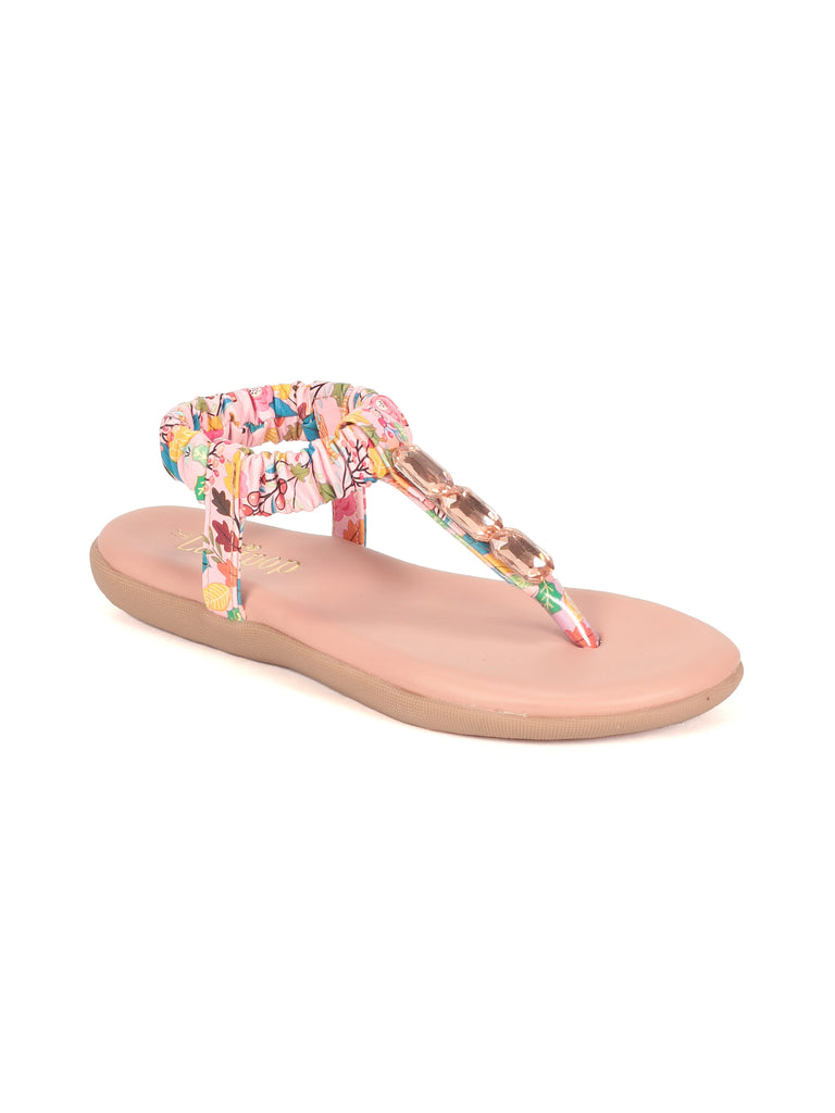 Buy Walkway By Metro Brands Womens Peach Synthetic Sandals 3UK 36 EU  321585 at Amazonin