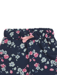 Premium Hosiery Floral Print Shorts - Navy Blue
