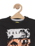 Premium Cotton California Printed Tshirt - Black