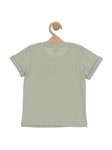 Premium Cotton Henley Collar Tshirt - Green