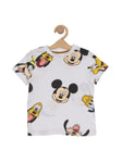 Premium Cotton Mickey Mouse Printed Tshirt - White