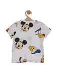 Premium Cotton Mickey Mouse Printed Tshirt - White