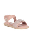 Party Sandals With Velcro Closure - Pink