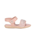 Party Sandals With Velcro Closure - Pink