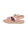 Party Sandals With Velcro Closure - Pink