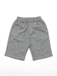 Boys Small Print Grey Bermuda Shorts