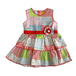 Printed Check Frock - Lil Lollipop