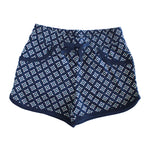 Girls Blue Printed Hosiery Shorts - Lil Lollipop