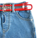 Medium Distressed Girls Shorts With Transparent Belt - Lil Lollipop