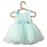 Girls Light Green Party Wear Frock - Lil Lollipop