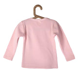 Girls Round Neck Pink Night Suit With Cute Cat Print - Lil Lollipop