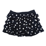 Girls Navy Blue Short Skirt With White Polka Dots - Lil Lollipop
