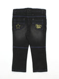Mild Distressed Black Jeans