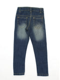 Light Distressed Blue Jeans